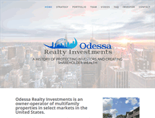 Tablet Screenshot of odessainvest.com